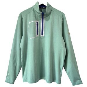 RLX Ralph Lauren Performance 1/4 Zip Pullover Large Mint Green Golf PGA Illinois
